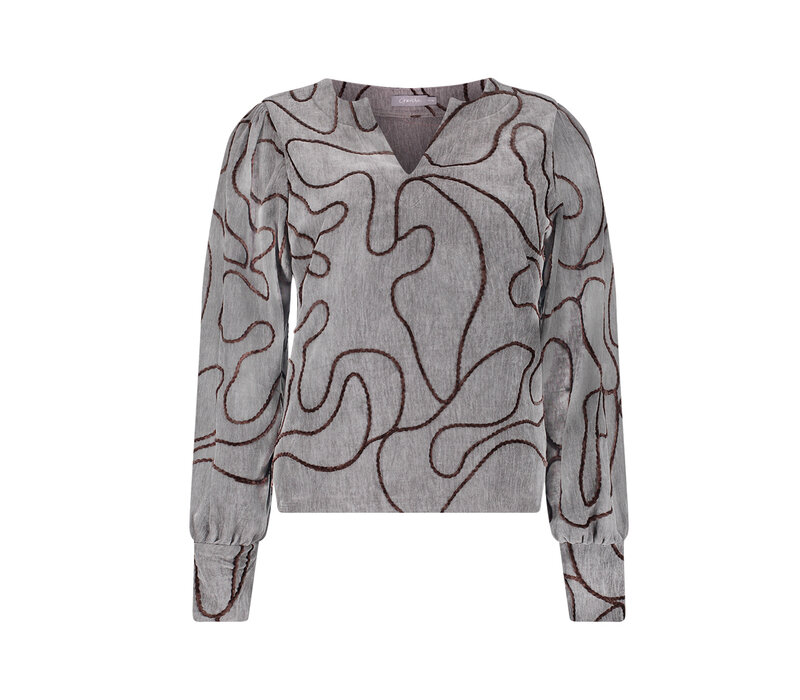 Geisha Blouse Grey