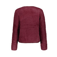 Geisha Cardigan Hairy Burgundy