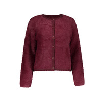 Geisha Cardigan Hairy Burgundy