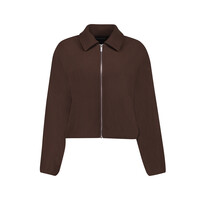 Geisha Bomber Comfy Collar Brown