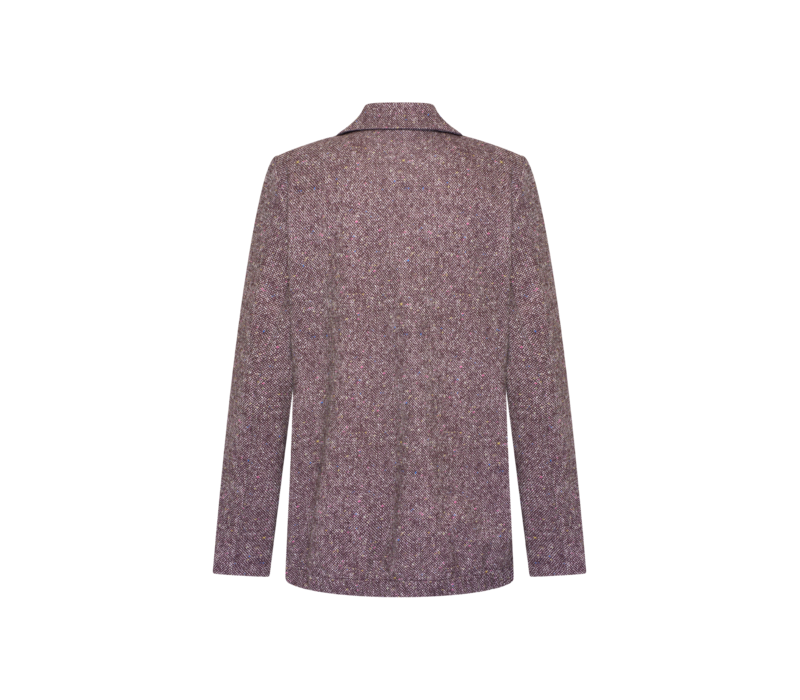 Helena Hart Blazer Nick Lano Lurex Donegal Tweet Burgundy