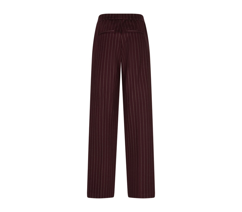 Red Button Colette Punta Pinstripe L33 Burgundy