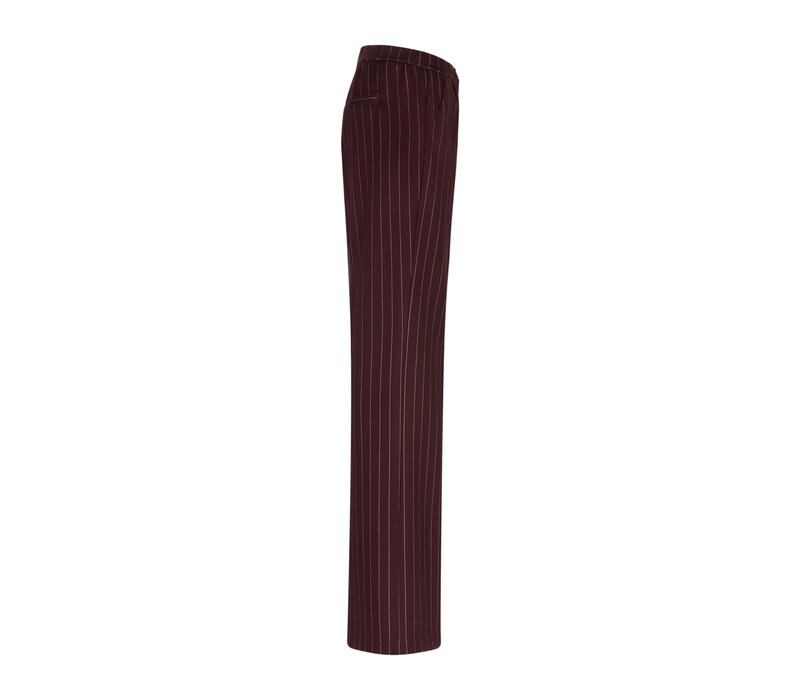 Red Button Colette Punta Pinstripe L33 Burgundy