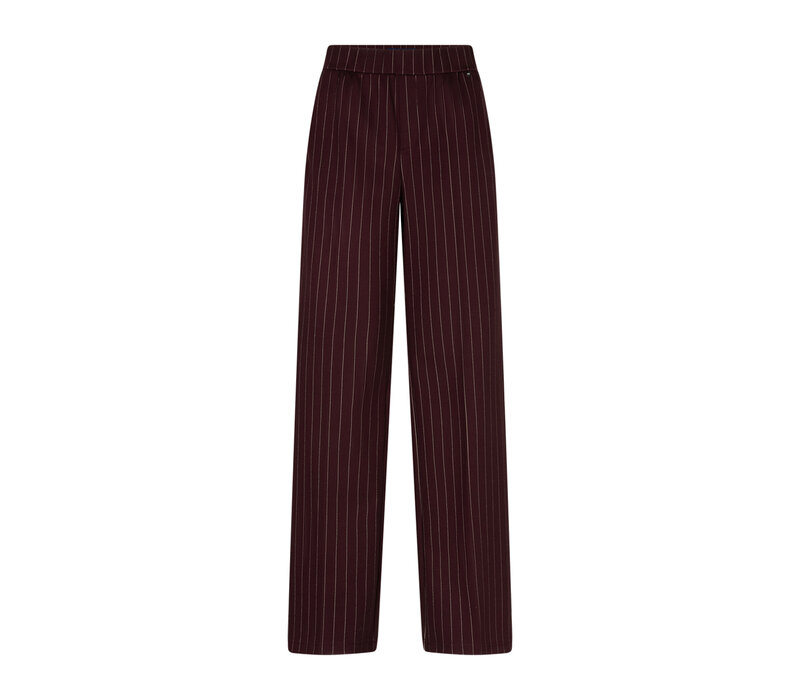 Red Button Colette Punta Pinstripe L33 Burgundy