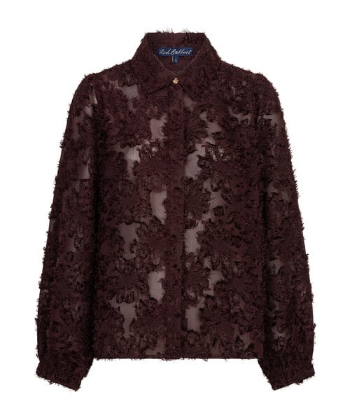 Red Button Red Button Blouse Fringes