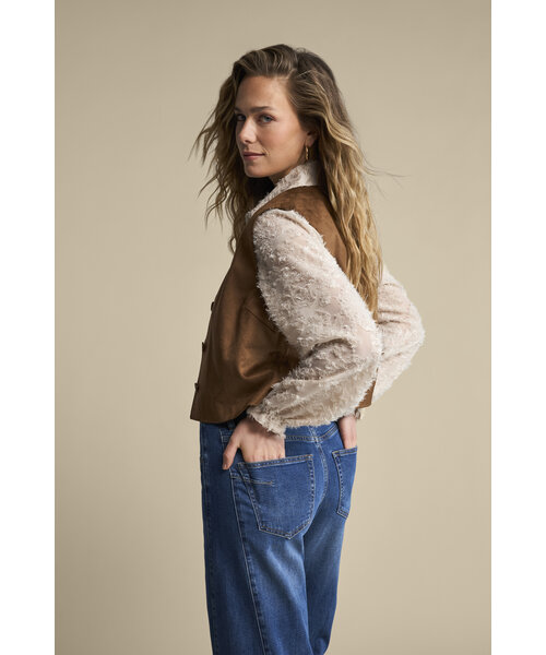 Red Button Red Button Blouse Fringes