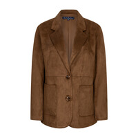 Red Button Blazer Suedine Praline