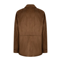 Red Button Blazer Suedine Praline