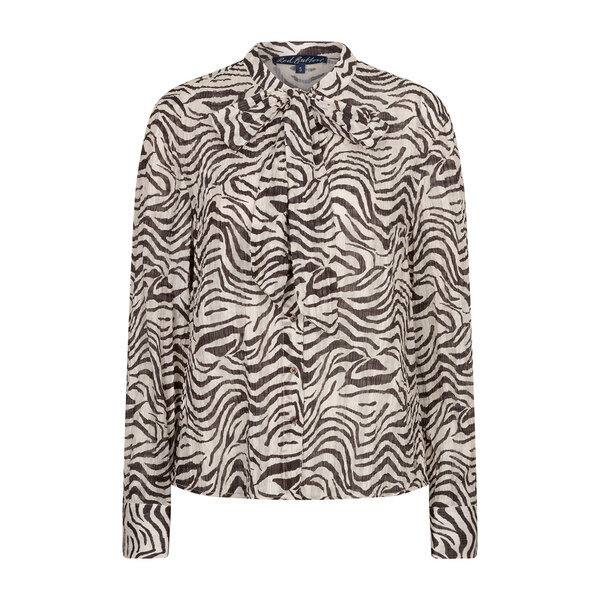 Red Button Blouse Zebra 