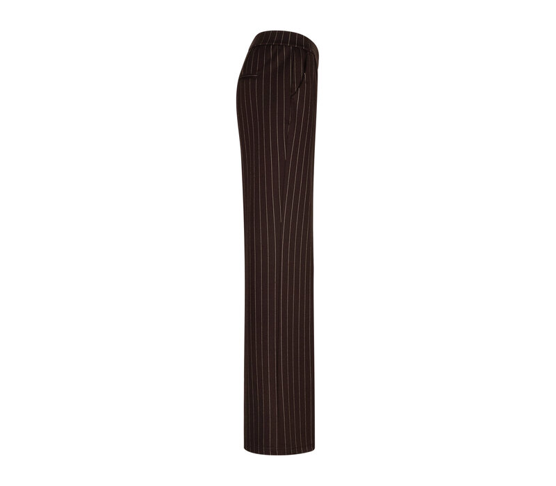 Red Button Colette Punta Pinstripe Broek L33 Espresso