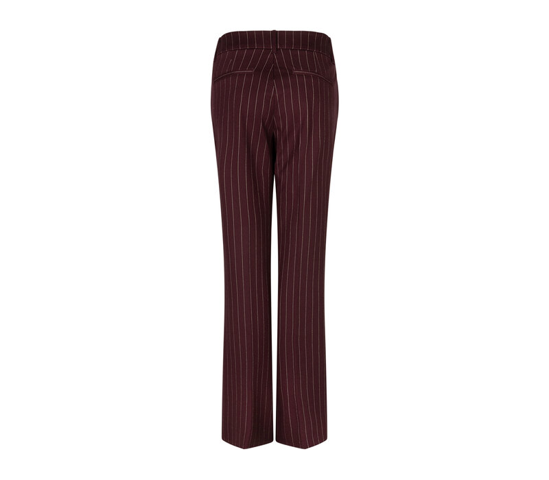Red Button Bibette Punta Pinstripe L32 Burgundy