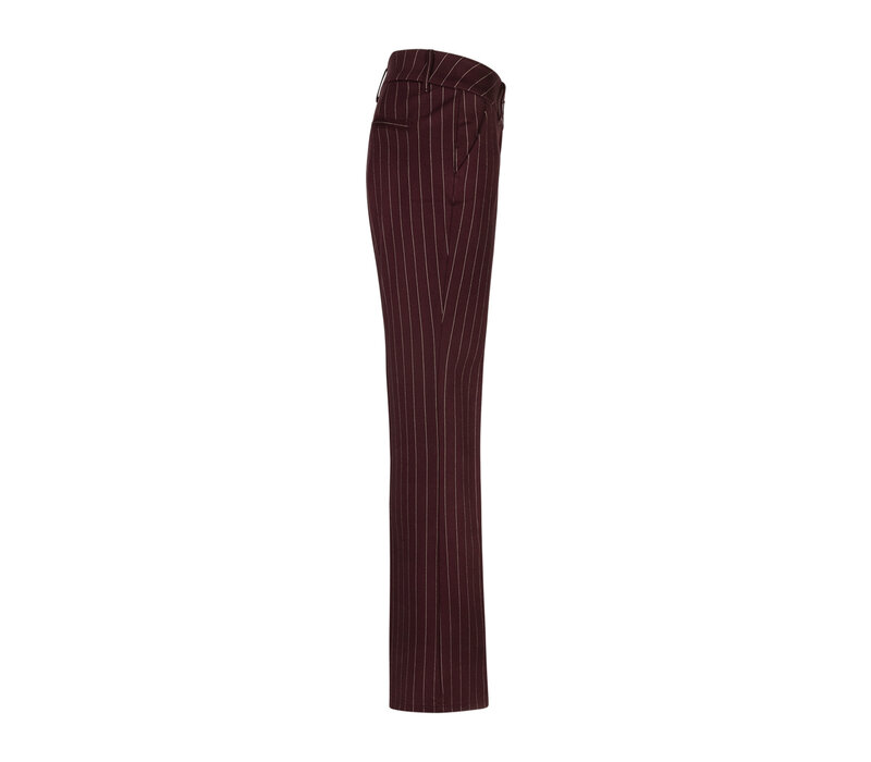 Red Button Bibette Punta Pinstripe L32 Burgundy