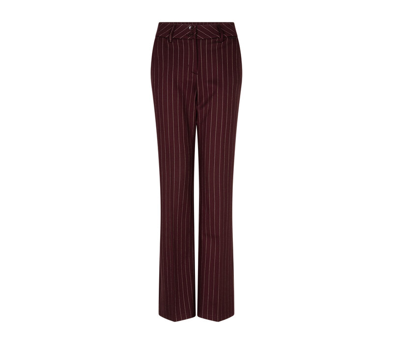 Red Button Bibette Punta Pinstripe L32 Burgundy