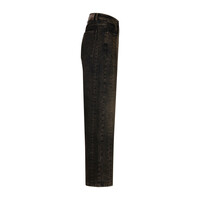 Red Button Caitlina Side Patch Denim Overdye Brown Black