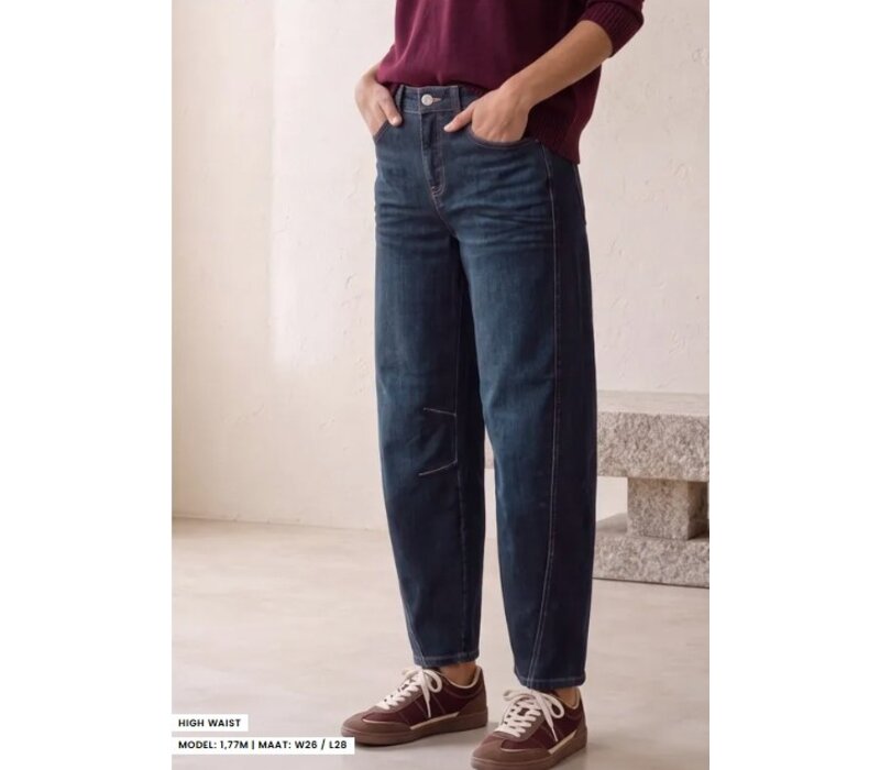 Street One Karlie Barrel HW Dark Blue Washed