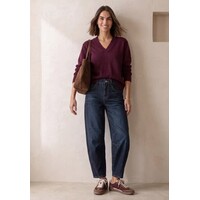 Street One Karlie Barrel HW Dark Blue Washed