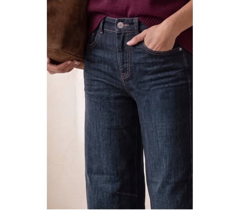 Street One Karlie Barrel HW Dark Blue Washed
