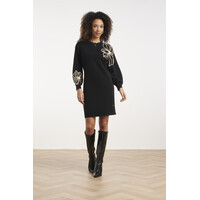 Smashed Lemon Knit Dress Black Sand