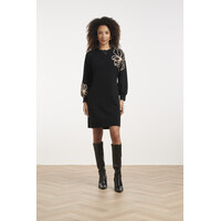 Smashed Lemon Knit Dress Black Sand