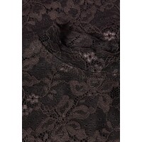 Street One Lace Turtle Neck Shirt Black Coffee