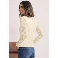 Street One Lace Turtle Neck Shirt Pure Beige