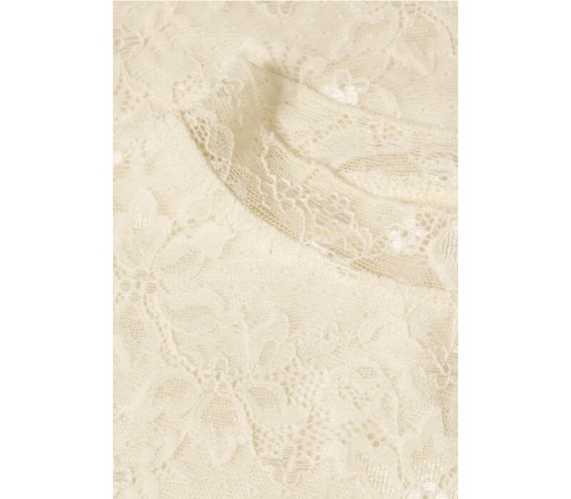 Street One Lace Turtle Neck Shirt Pure Beige