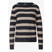 Street One Cosy Striped Sweater U-Boat Indigo Night