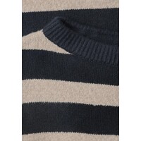Street One Cosy Striped Sweater U-Boat Indigo Night
