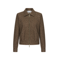 Helena Hart Jacket Emmy Lano Lurex Donegal Tweed Choco