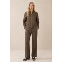 Helena Hart Jacket Emmy Lano Lurex Donegal Tweed Choco