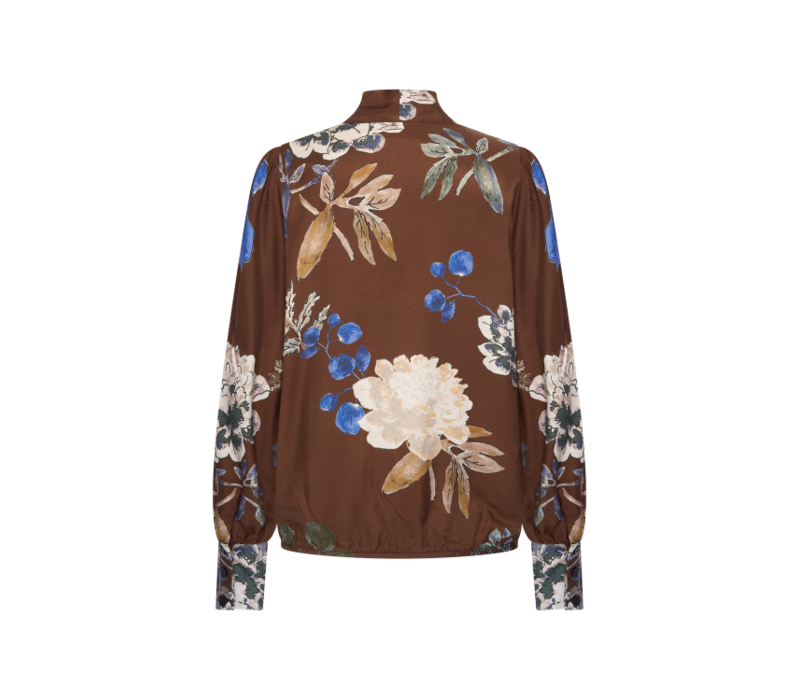 Helena Hart Blouse Jesse Print Woods Choco