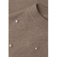 Street One 3/4 Sleeve Sweater Beading Sanded Amber Melange