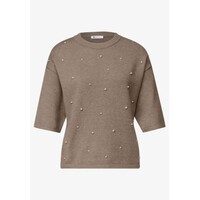 Street One 3/4 Sleeve Sweater Beading Sanded Amber Melange