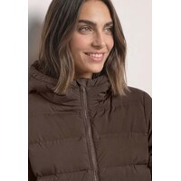 Street One Short Padded Jacket with Glued Quilt Auburn Brown