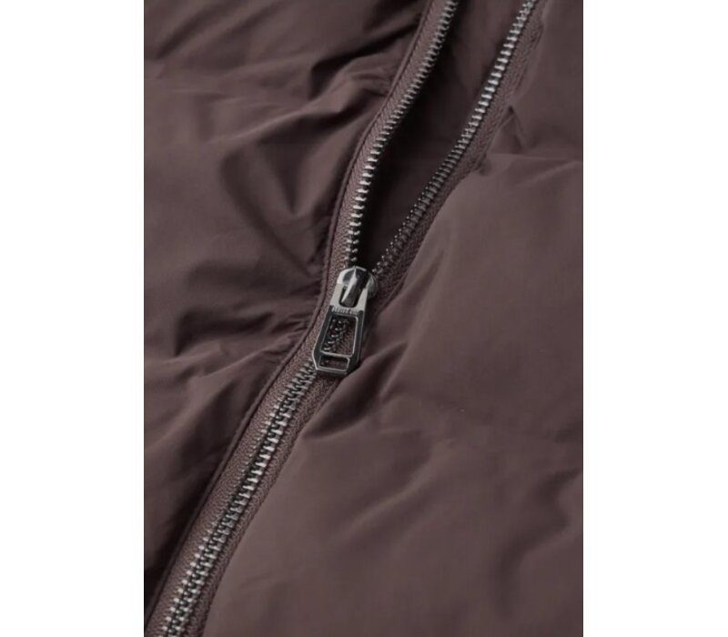 Street One Short Padded Jacket with Glued Quilt Plumming Brown