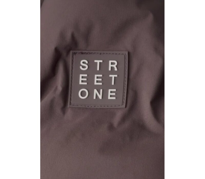 Street One Short Padded Jacket with Glued Quilt Plumming Brown