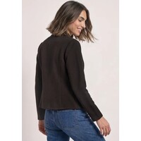 Street One Structured Blazer Black Coffee