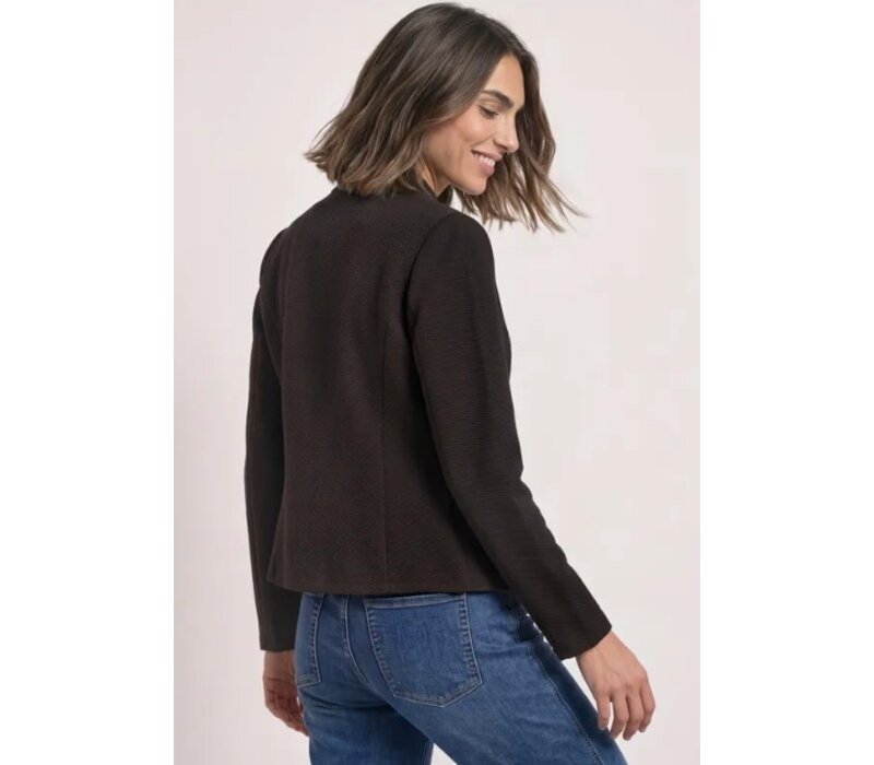 Street One Structured Blazer Black Coffee