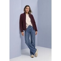 Street One Short Teddy Jacket Rustic Rouge