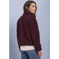 Street One Short Teddy Jacket Rustic Rouge