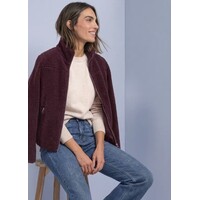 Street One Short Teddy Jacket Rustic Rouge