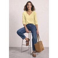 Street One Longe Sleeve Heart Neck Sunbeam Yellow