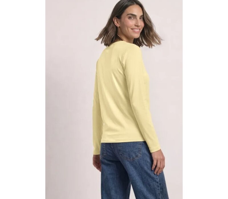 Street One Longe Sleeve Heart Neck Sunbeam Yellow