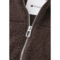 Street One Short Teddy Jacket Auburn Brown
