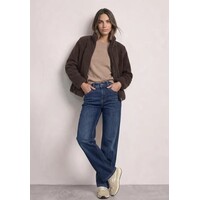 Street One Short Teddy Jacket Auburn Brown