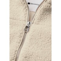 Street One Short Teddy Jacket Soft Fawn Beige