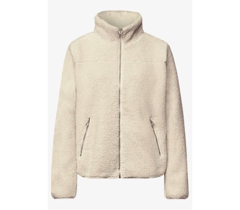 Street One Short Teddy Jacket Soft Fawn Beige