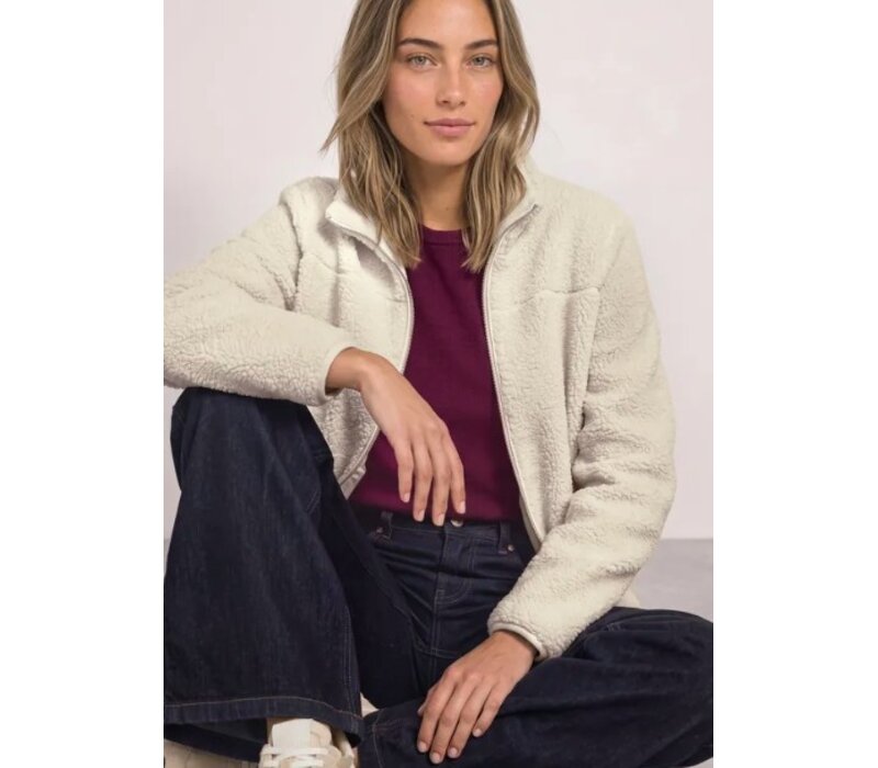 Street One Short Teddy Jacket Soft Fawn Beige