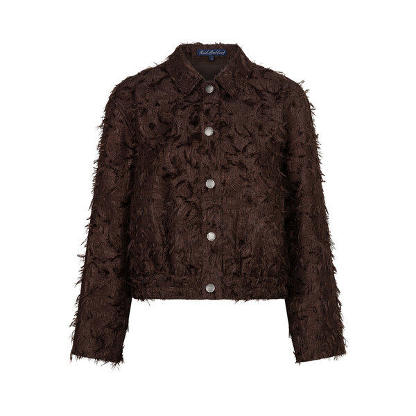 Red Button Bomber Fringes 