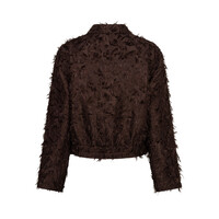 Red Button Bomber Fringes Espresso